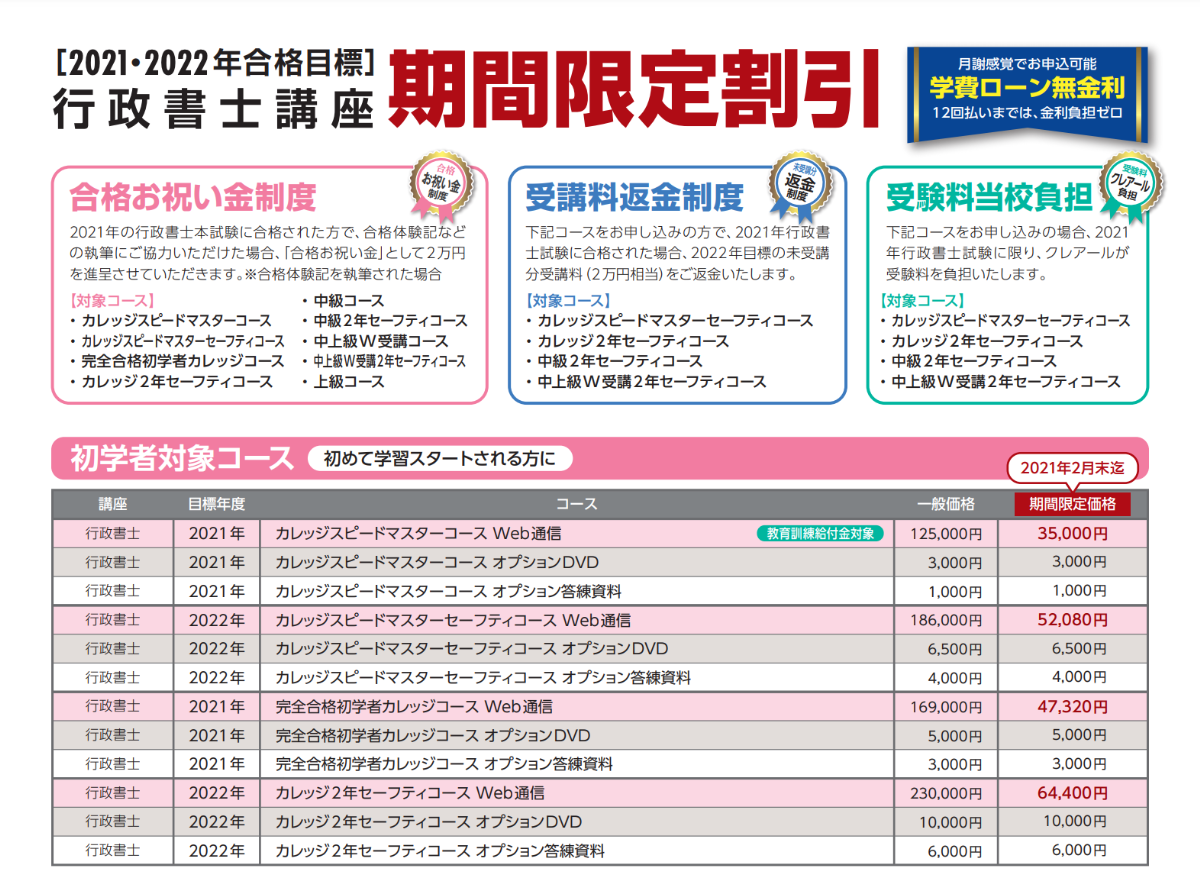 クレアール 割引キャンペーン